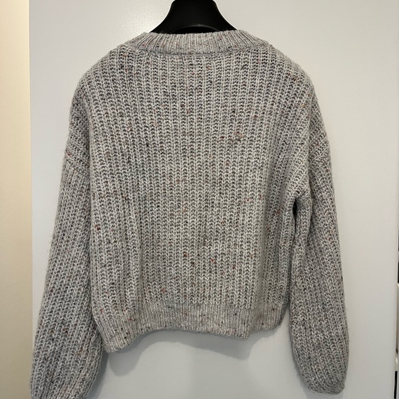 Cream/grey sweater with multicoloured detailing - Picture 4 of 5